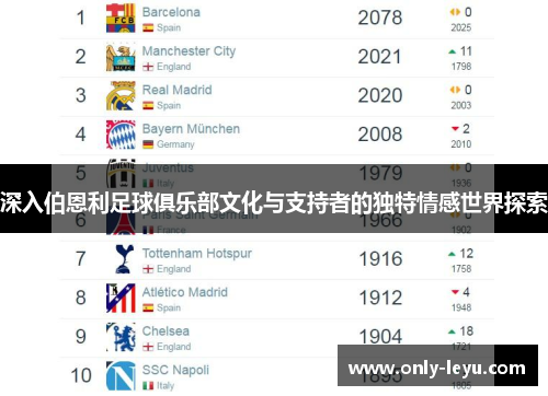 深入伯恩利足球俱乐部文化与支持者的独特情感世界探索