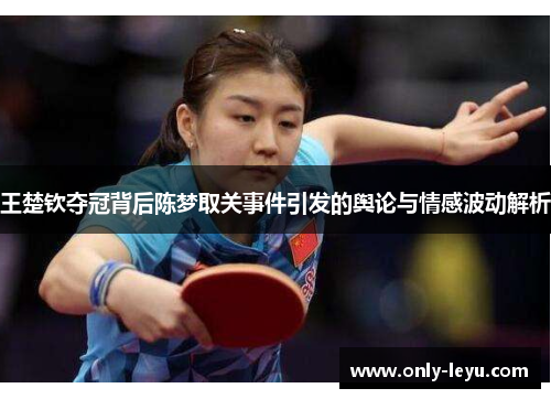 王楚钦夺冠背后陈梦取关事件引发的舆论与情感波动解析