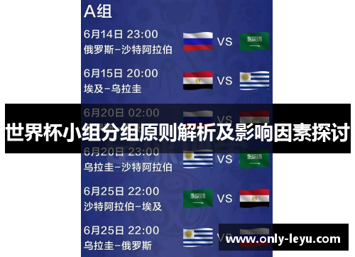 世界杯小组分组原则解析及影响因素探讨