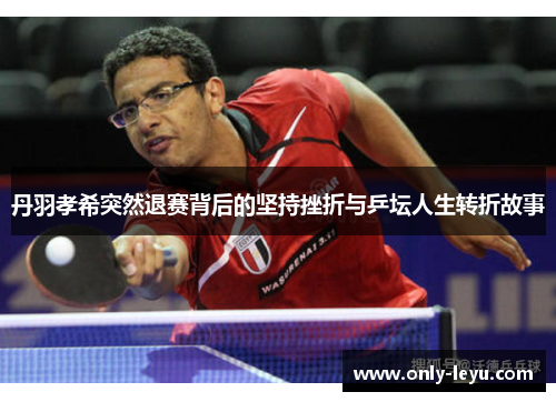 丹羽孝希突然退赛背后的坚持挫折与乒坛人生转折故事